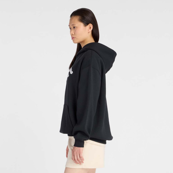 New Balance Γυναικείο φούτερ Linear Heritage Fleece Long Hoodie